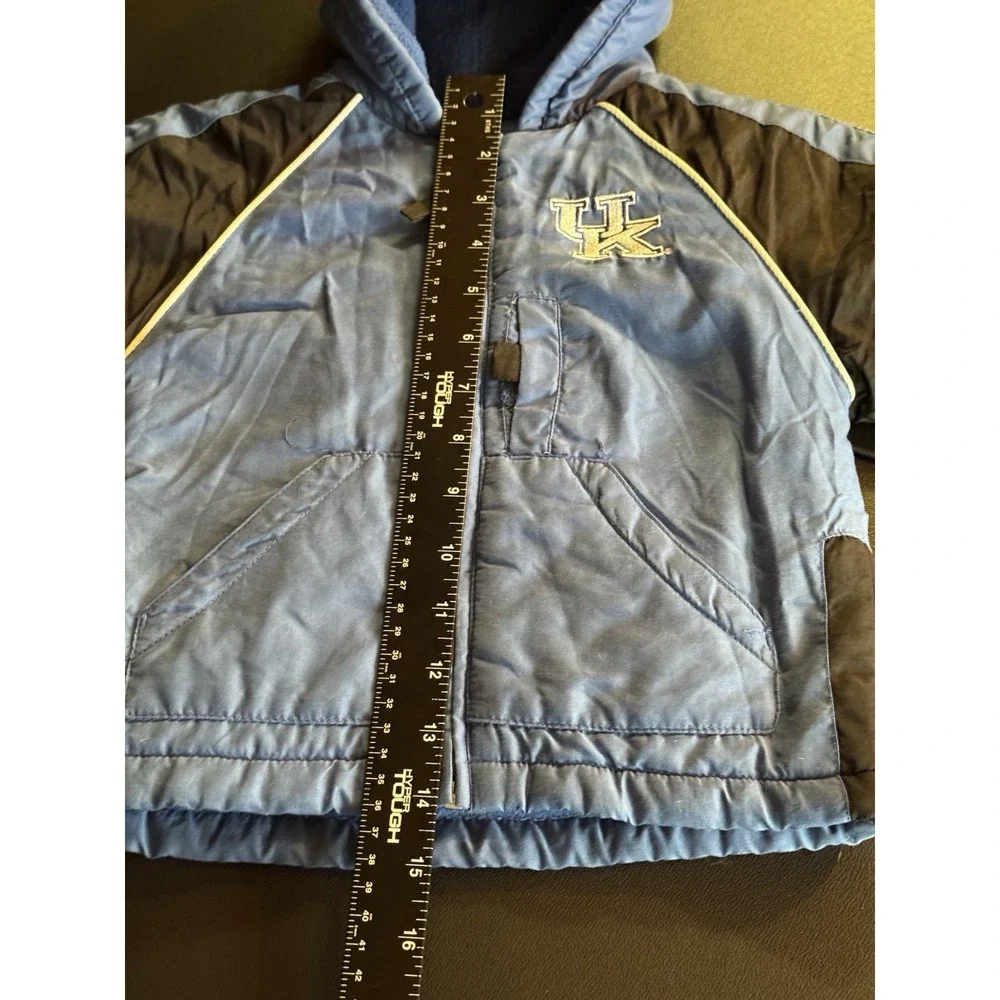Starter Kentucky Wildcats Baby Puffer Jacket 12M Blue Hooded Full Zip
